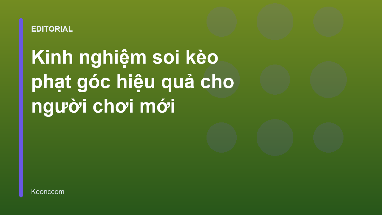 Người chơi đang phân tích kinh nghiệm soi kèo phạt góc